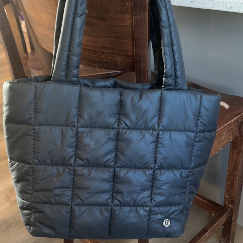 lululemon athletica Navy Quilted Tote Bag
